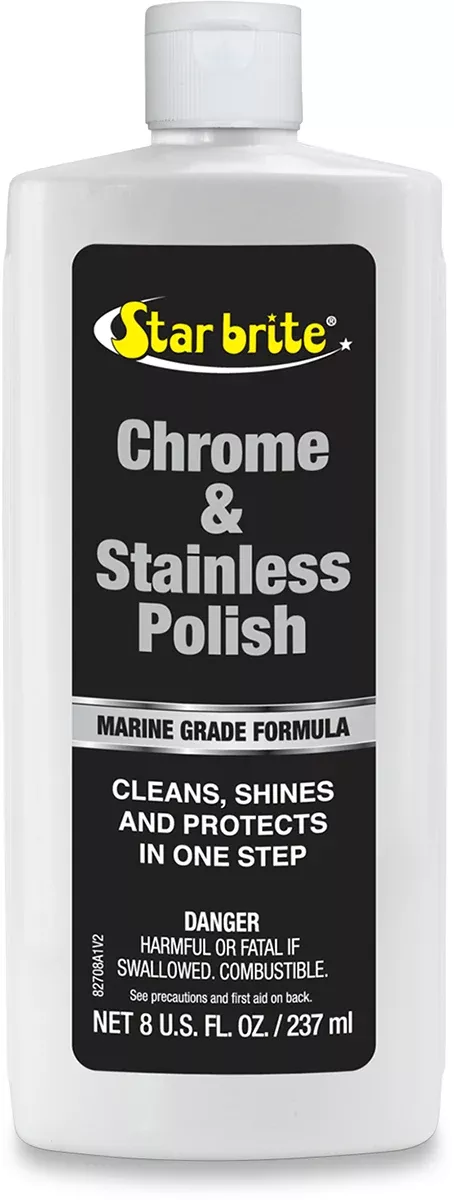 Star Tron 8oz Universal Chrome Stainless Motorcycle Polish for Harley Davidson
