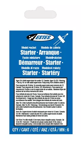 STARTECH™ Solar Starters, Model Rocket Engines (6pk)