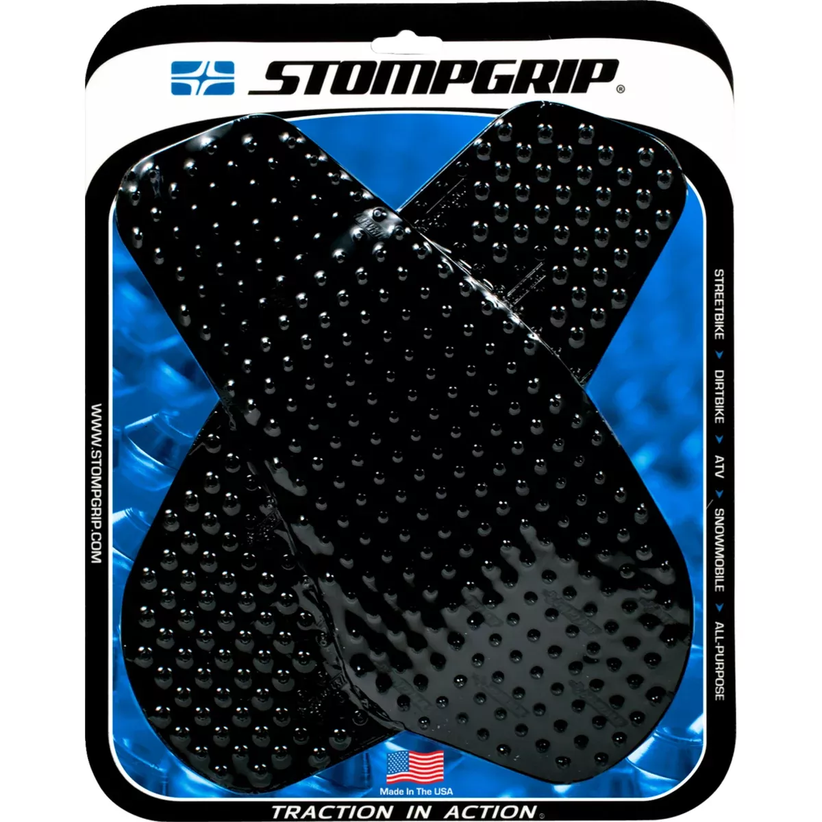 STOMPGRIP 4320-1057 55-10-0004B Volcano Profile Traction Pad Tank Kit Traction Kit – Black – Yamaha