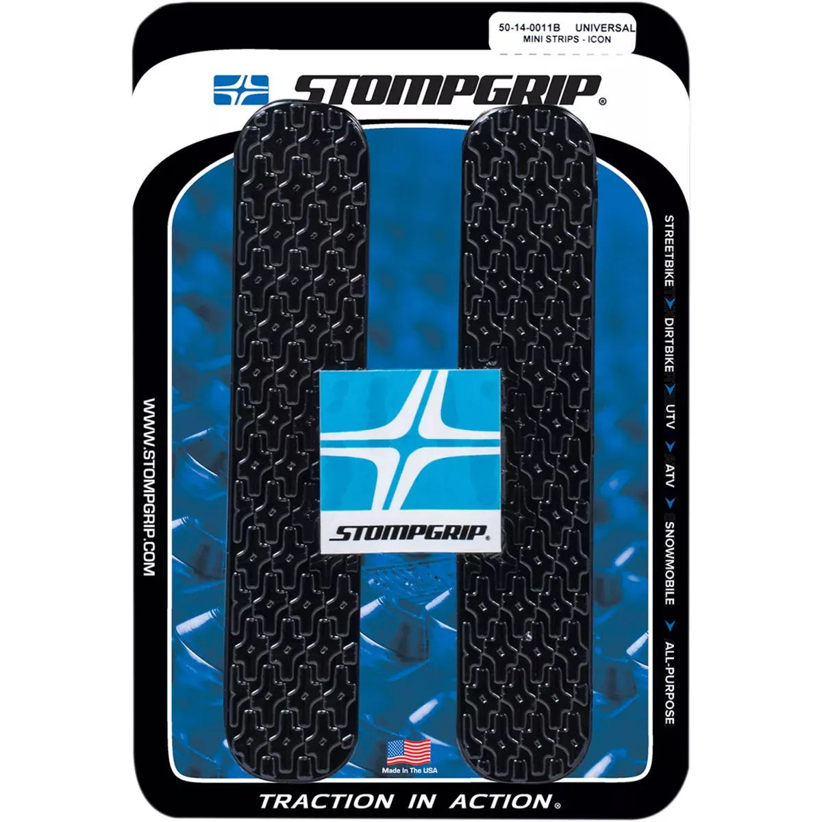 STOMPGRIP 4320-2180 33-14-0003B Icon Profile Universal Traction Pad Tank Kit Traction Kit – Mini Strips – Black