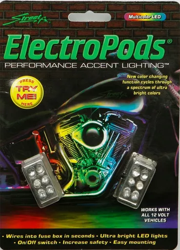 Streetfx Rectangular Light Kit Black W/ Multi Color Led - 1041907