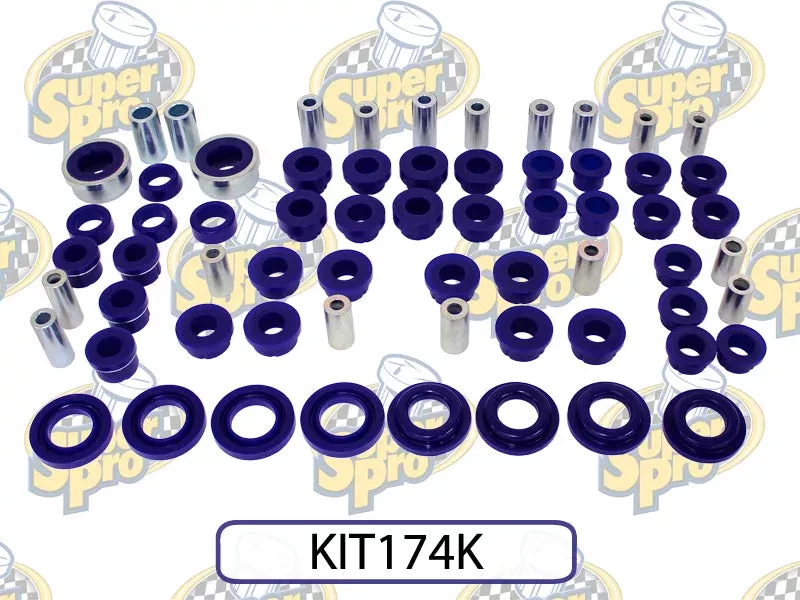 SuperPro Front Rear Vehicle Master Bushing Kit KIT174K fits 2013-2016 Scion FR-S / 2013-2016 Scion FR-S BASE / 2013-2025 Subaru BRZ / 2013-2025 Limited / 2013-2025 Premium / 2015 Series.blue / 2019 Series.gray / 2016 Series.hyperblue
