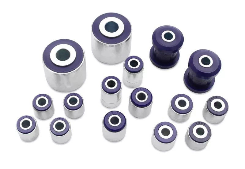 SuperPro KIT188K Front/Rear Vehicle Master Bushing Kit Std Alignment w/o Trailing Arm Bushing fits 2004-2013 Mazda 3 i / 2005-2007-2013 Mazda 3 / 2004-2013 Mazda 3 S / 2008-2013 Volvo C30 T5 / 2006-2013 Volvo C70 T5