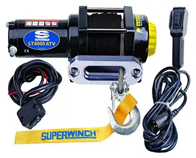 Superwinch 1140230 LT4000SR Winch 4000lb with Roller Fairlead Synthetic Rope