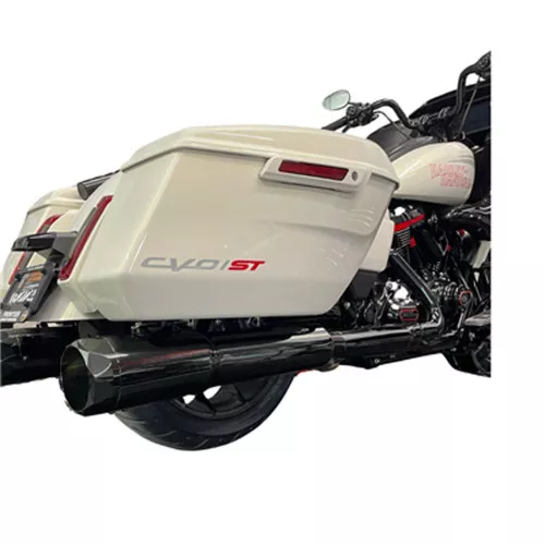 TAB Performance 50 Cal Slip-On Mufflers for 2017-2026 Harley Touring - Midnight Chrome