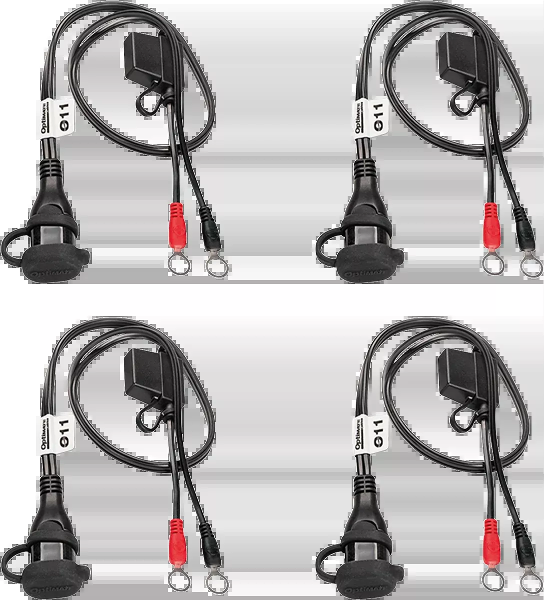 Tecmate Optimate 4-Pack 5/16" Terminal Eyelet SAE Battery Charger Connector Lead