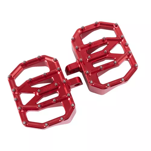 Thrashin Supply Aggressor Mini Floorboards for Harley - Red