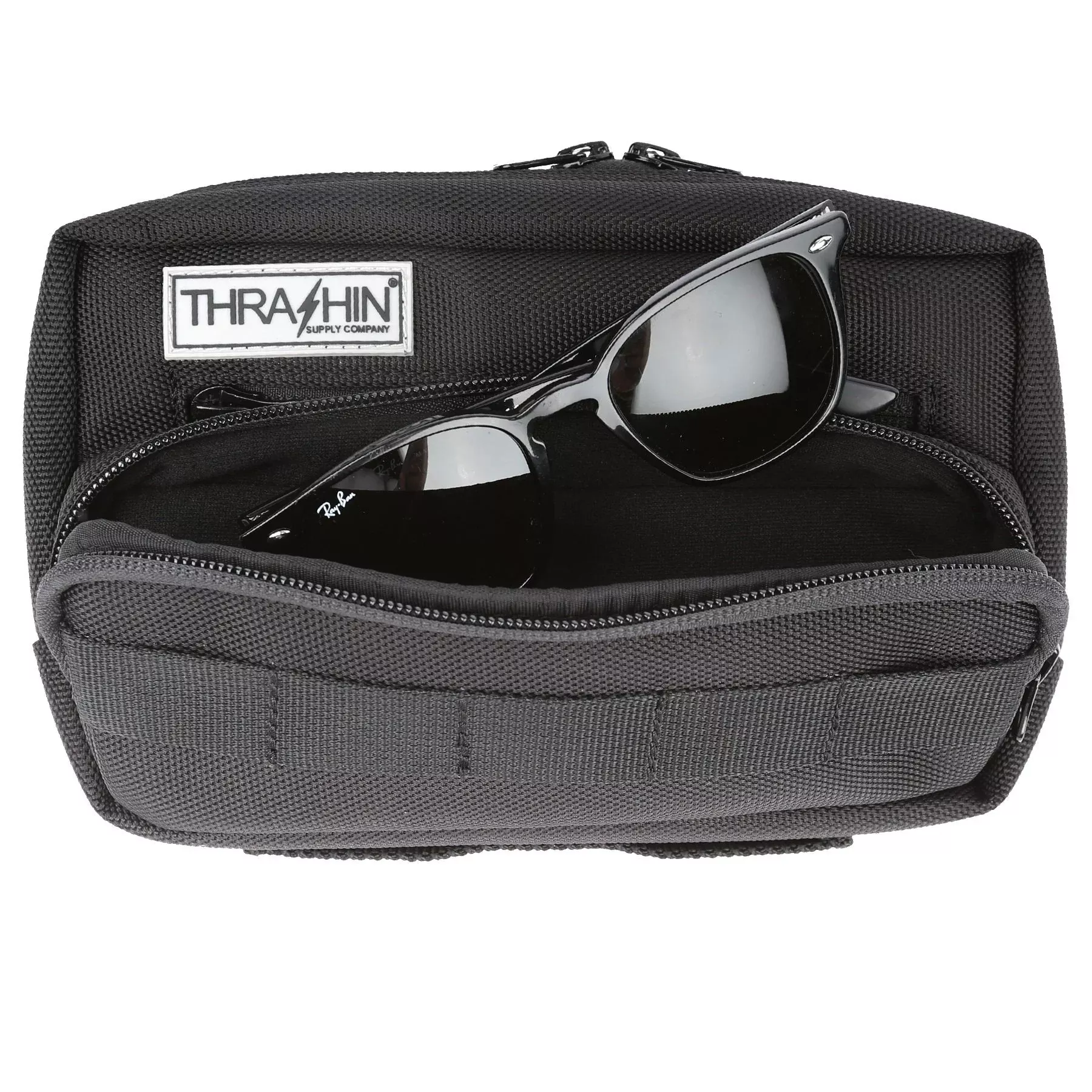 Thrashin Supply Company THB-0003 Black Handlebar Plus Bag Universal Fit