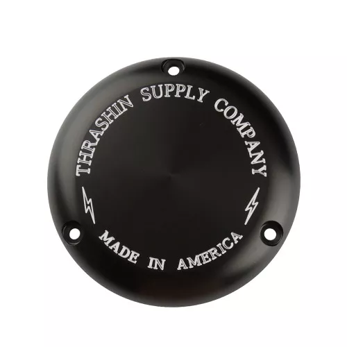 Thrashin Supply Derby Cover for Harley Evo - Black