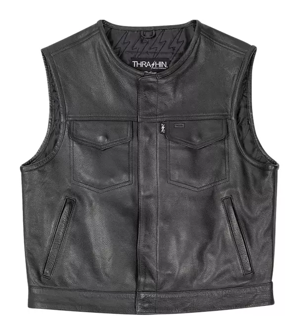 Thrashin Supply Encinal Shorty Leather Riding Vest