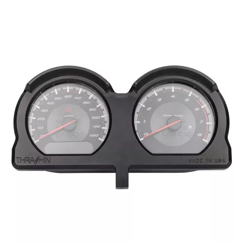 Thrashin Supply Gauge Relocation for 2014-2022 Harley Road Glide - Black