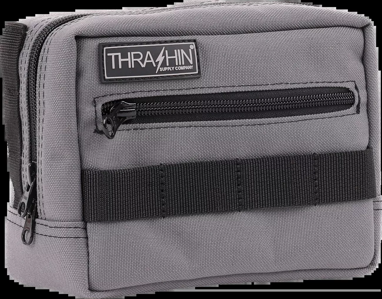 Thrashin Supply Gray Motorcycle Handlebar Storage Bag Harley Davidson THB-0016
