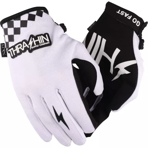 Thrashin Supply Stealth Gloves - Go Fast - White