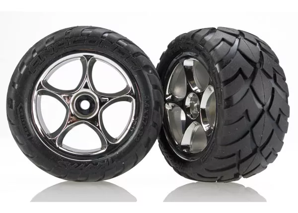 Tracer 2.2" Wheels with Anaconda Tires (2) (Chrome or Black Chrome)