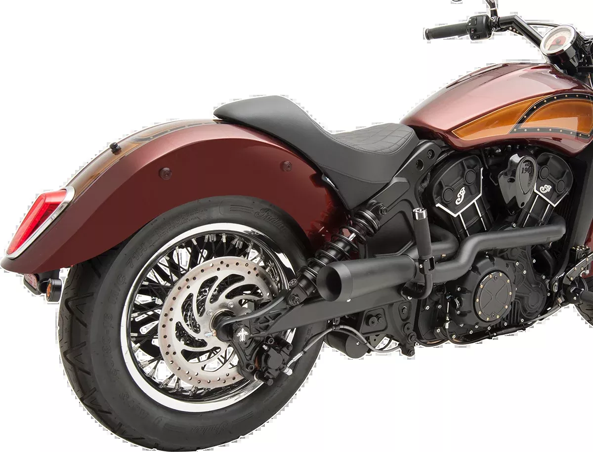Trask 2:1 Exhaust - Black - Indian Scout - TM-3041BK