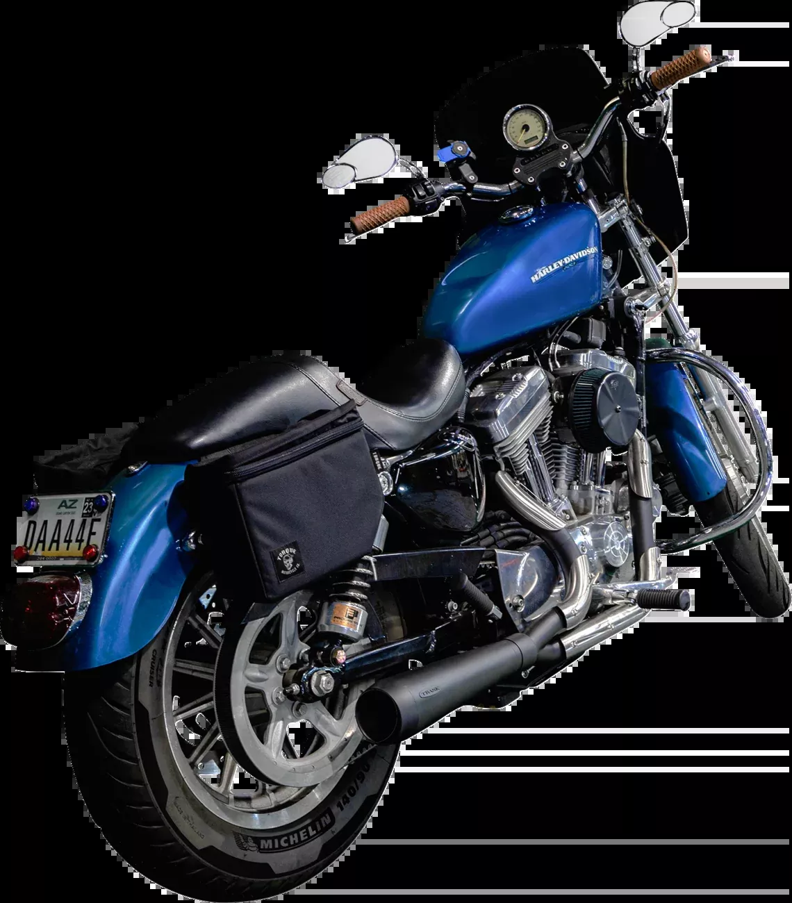 Trask 2-into-1 Assault Exhaust System - Black - TM-5300BK