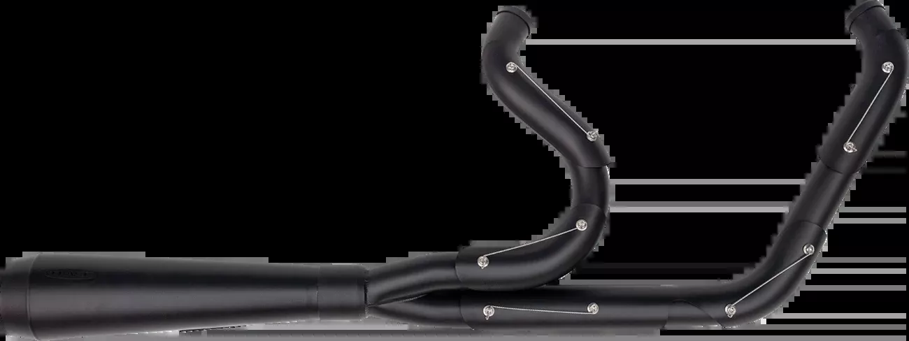 Trask 2-into-1 Assault Exhaust System - Full Black on Black - TM-5000BKBK