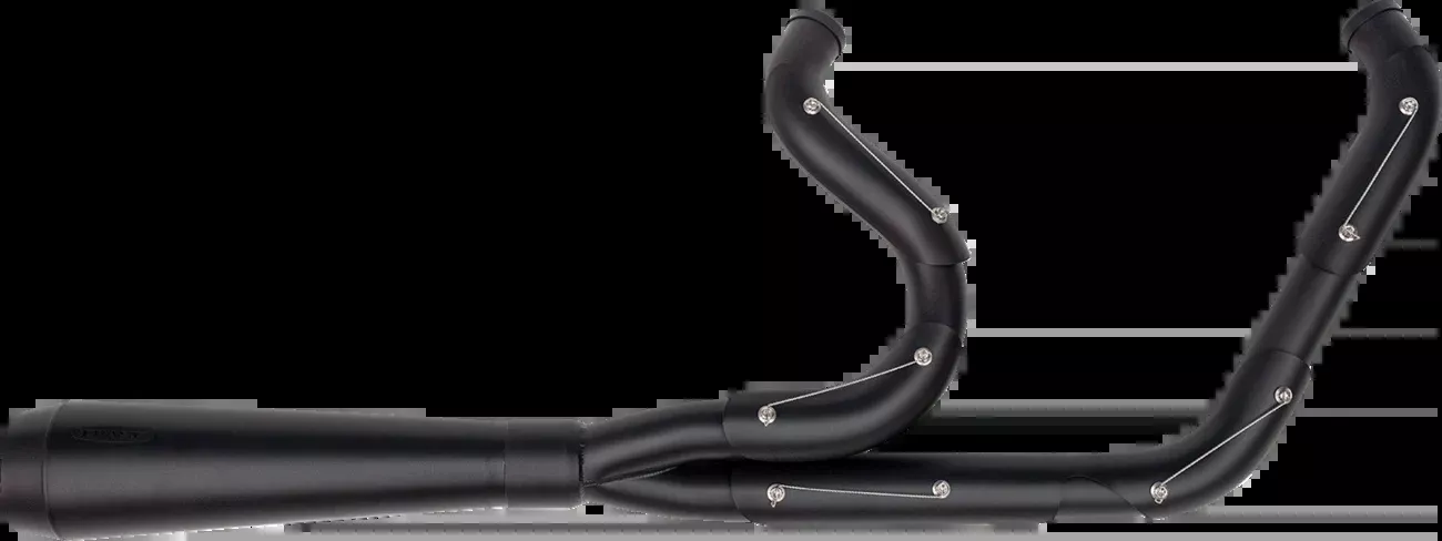 Trask 2-into-1 Assault Exhaust System - Full Black on Black - TM-5021BKBK