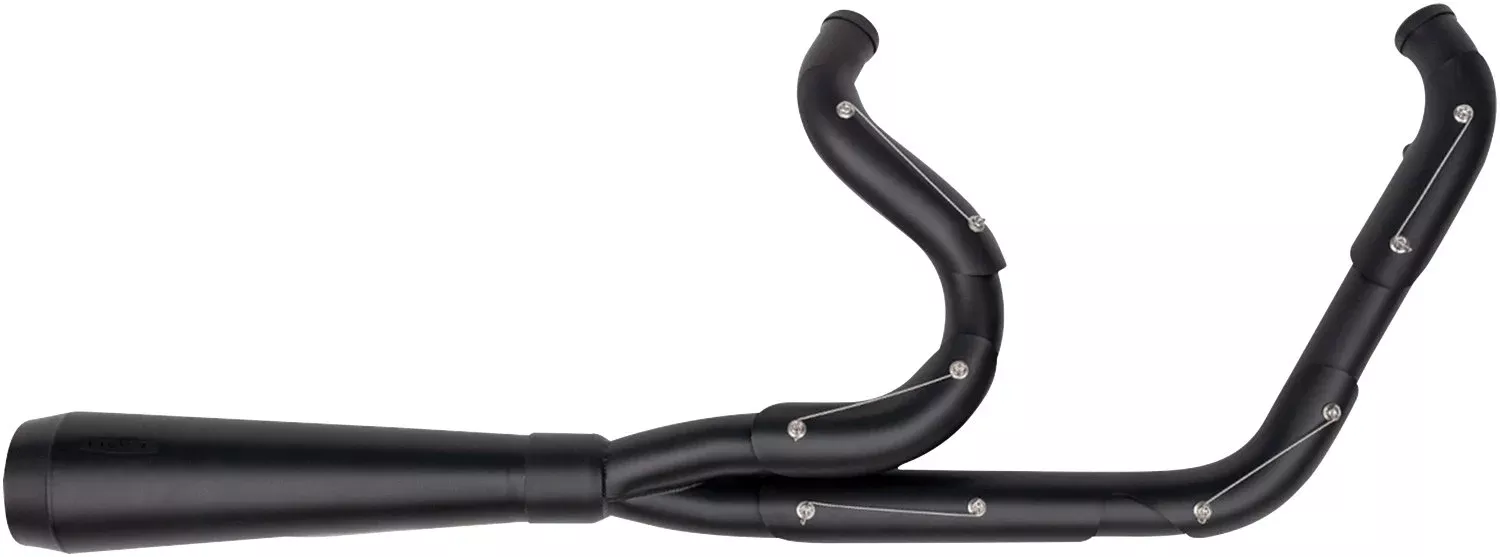 Trask 2-into-1 Assault Exhaust System - Full Black on Black - TM-5030BKBK
