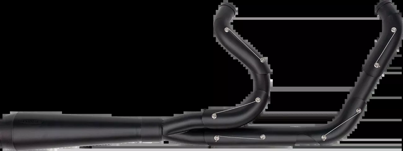 Trask 2-into-1 Assault Exhaust System - Full Black on Black - TM-5052BKBK