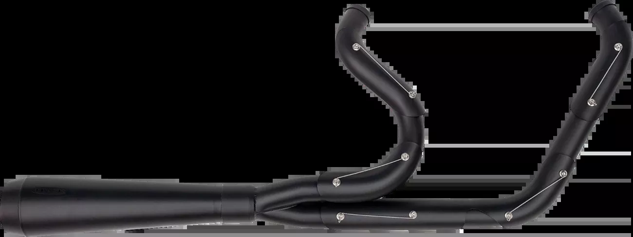Trask 2-into-1 Assault Exhaust System - Full Black on Black - TM-5300BKBK