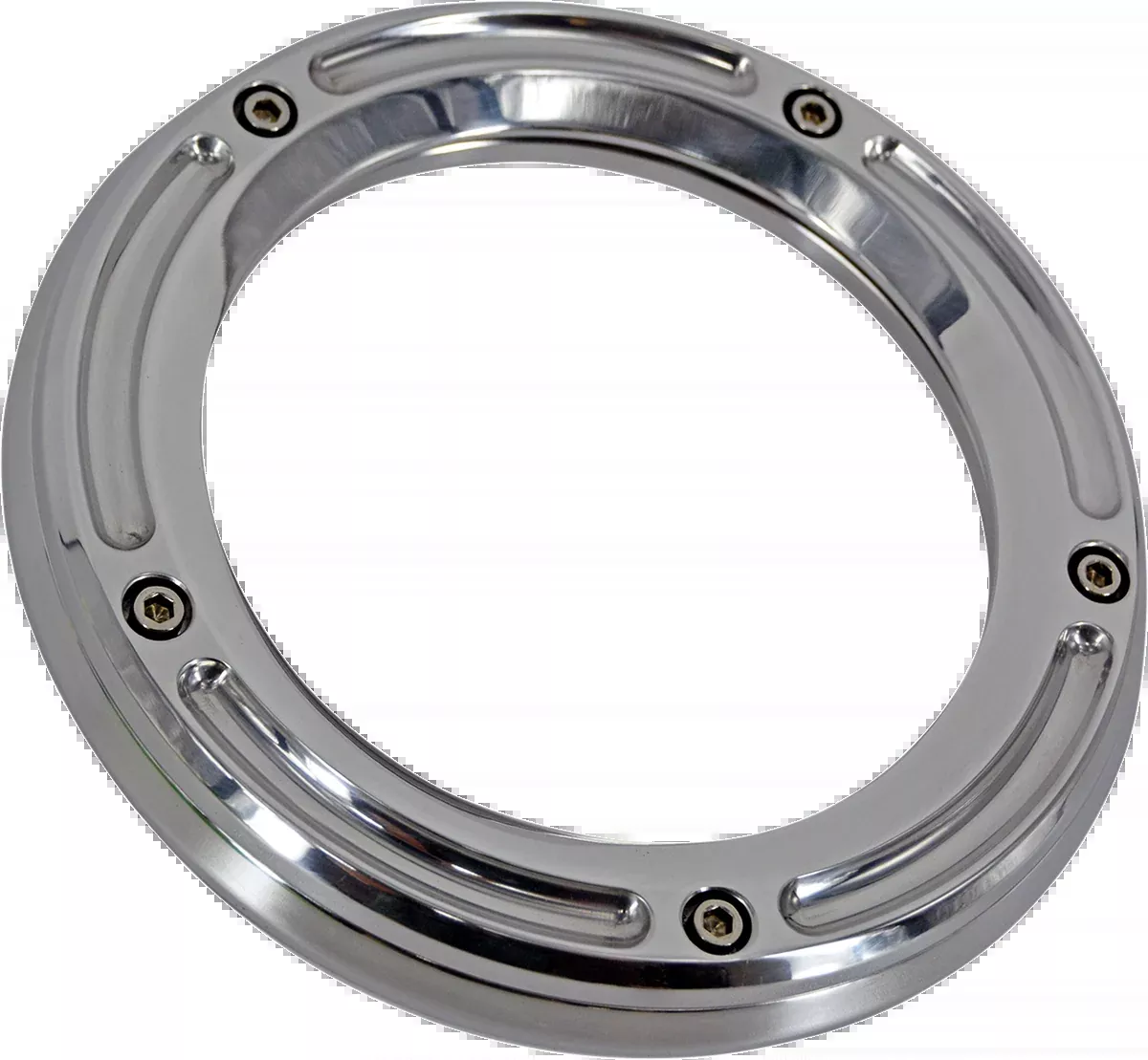 Trask Assault Derby Cover with Window - Chrome - Softail - TM-0042CH