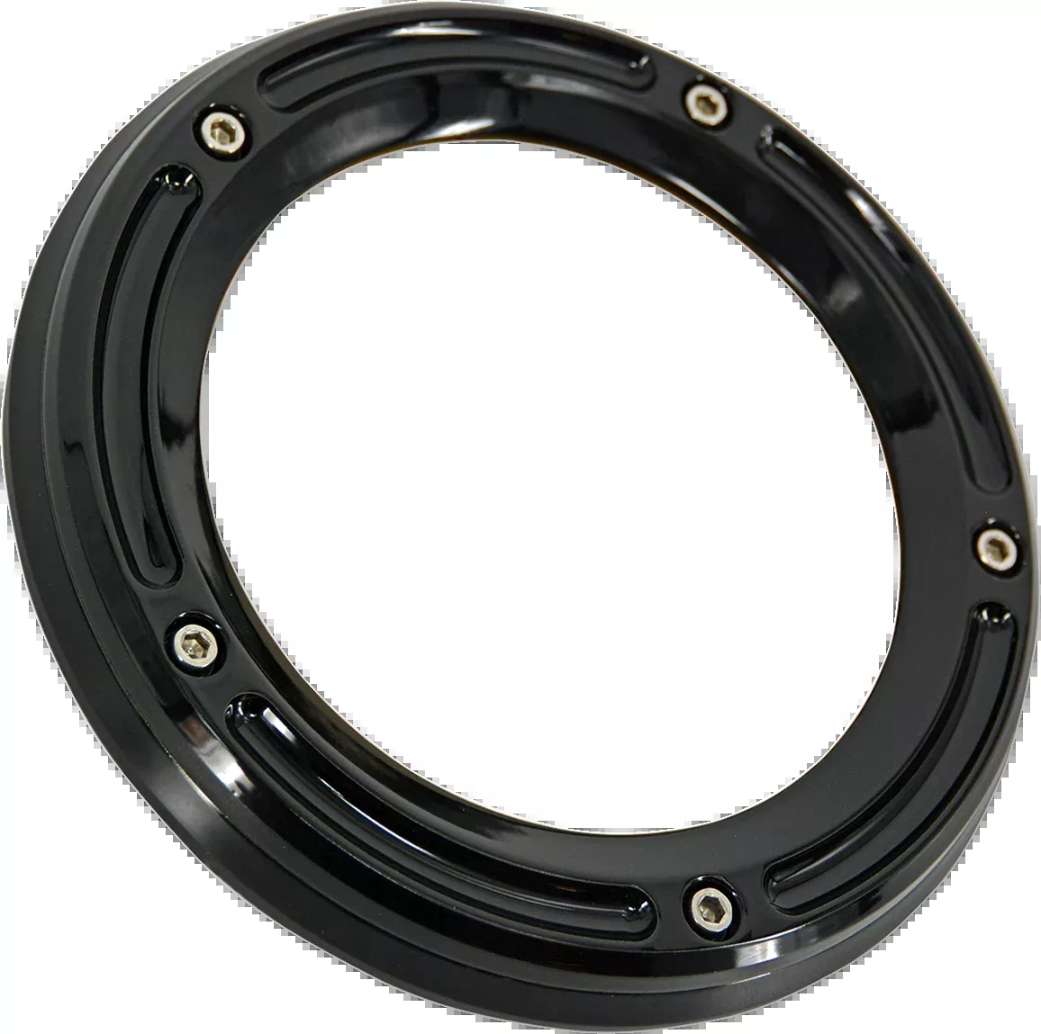 Trask Assault Derby Cover with Window - Gloss Black - Big Twin - TM-0040BK