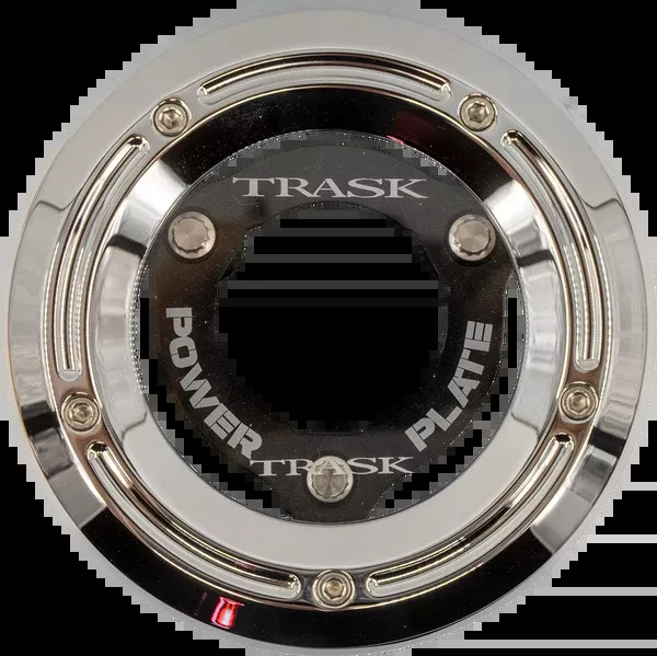 Trask Derby Cover With Power Plate – Chrome/Black – Kit – ’18-’25 Softail