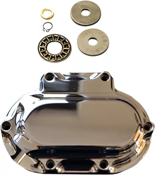 Trask Hydraulic Clutch Actuator Side Cover 6 Hole Harley Big Twin 06-18