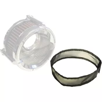 Trask TM-1020-19 Black Assault Charge Air Filter Rain Sock Cover Harley Custom