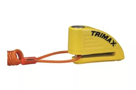 Trimax 'Scream'n Demon' Alarm Motorcycle Disc Lock Yellow