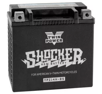 Twin Power Shocker Motorcycle Heavy Duty 12V Battery Harley V-Rod 65948-00
