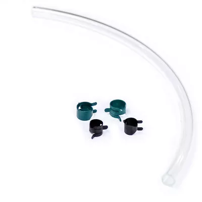 Tygon 2375 1/4in (6.35mm) ID Brake Reservoir Tubing 12″ Length (Brembo) with Clamps