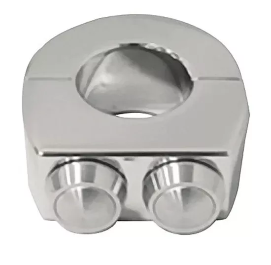 V-Factor 15154 Chrome Billet Switch 1" Clamps for Custom Use Harley Metric