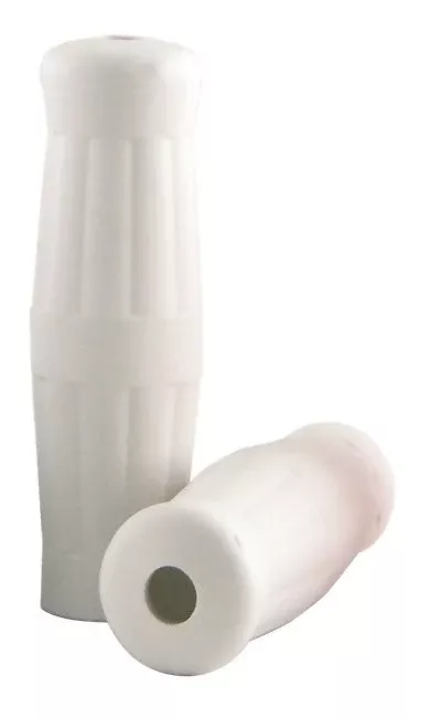 V-Factor 42002 White Coke Pop Bottle Vintage Chopper Motorcycle Handlebar Grips