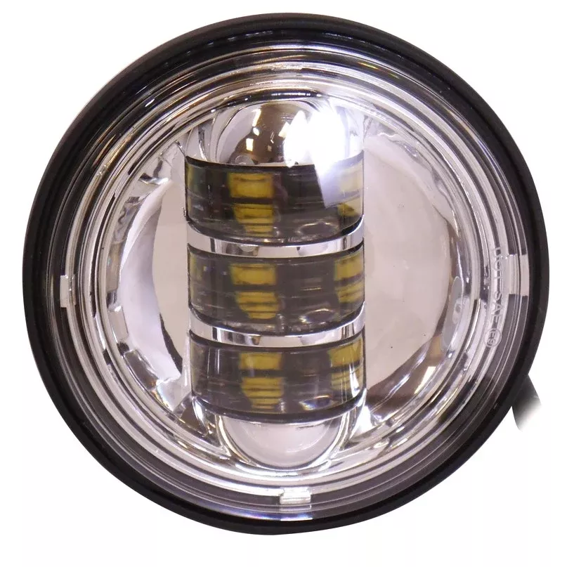V-Factor Chrome 4.5" White LED Headlight Custom Harley Touring Softail For Jeep