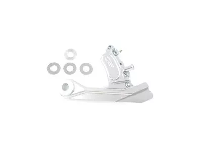 V-Twin 23-9255 GMA Smooth Billet Rear 4 Piston Caliper Harley FXST FLST 00-05