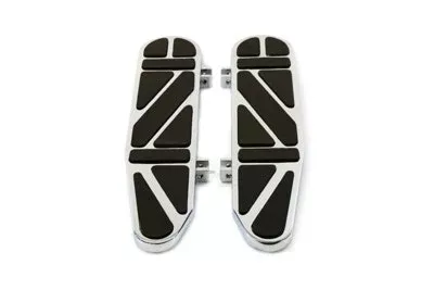 V-Twin 27-0012 Billet Chrome Floorboard Foot Rest Harley FLST / FLT 86-Up