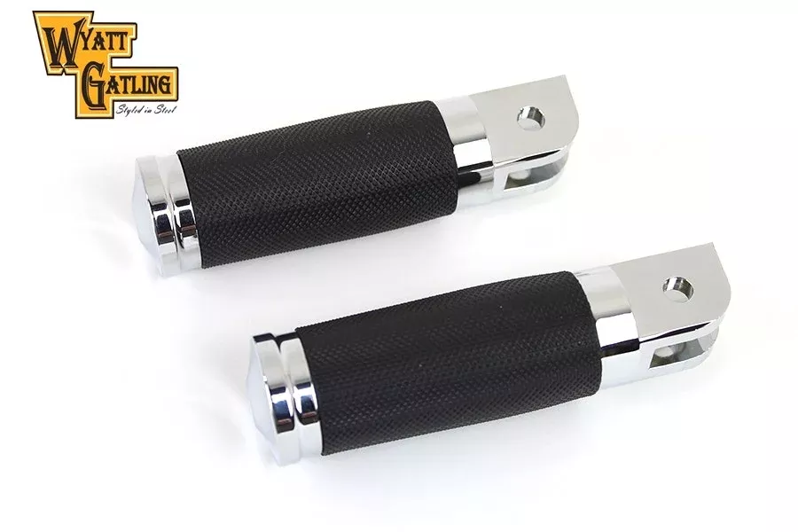 V-Twin 27-0488 Chrome Wyatt's 2018 Rider Footpeg Set Harley Softail '18-Up
