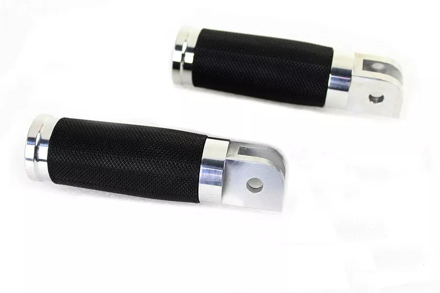 V-Twin 27-0493 Wyatt Gatling Polished Rider Footpeg Set Harley Softail M8 18-Up