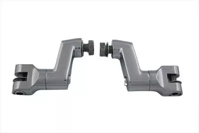 V-Twin 27-0617 Chrome 2" Offset Footpeg Mount Kit 3" Extension Custom Harley