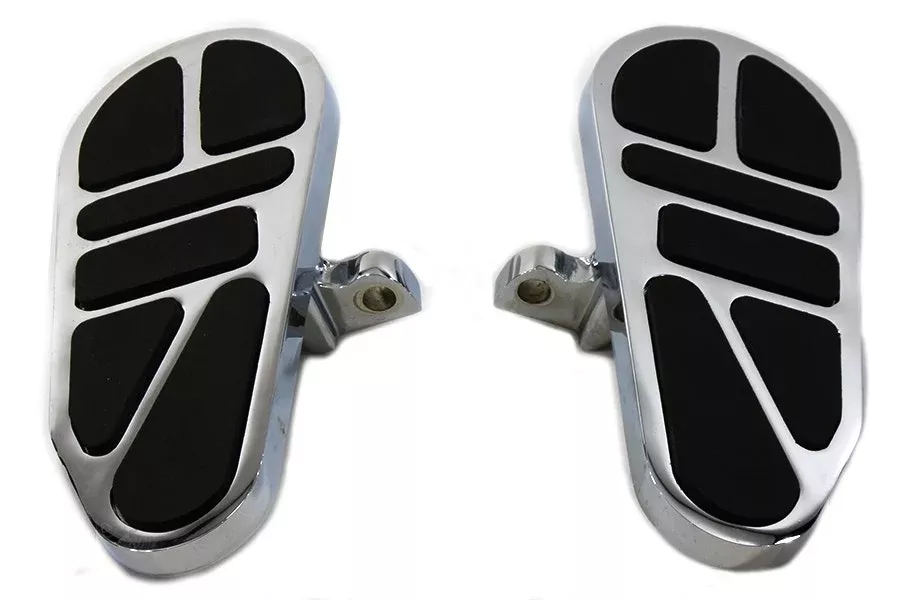 V-Twin 27-0793 Billet Chrome Mini Floorboard Foot Rest Universal Harley Custom