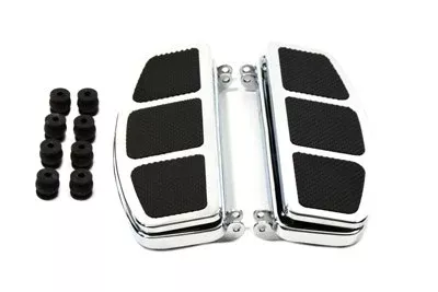 V-Twin 27-1054 Billet Chrome Floorboard Foot Rest Board Harley FL 1941-84