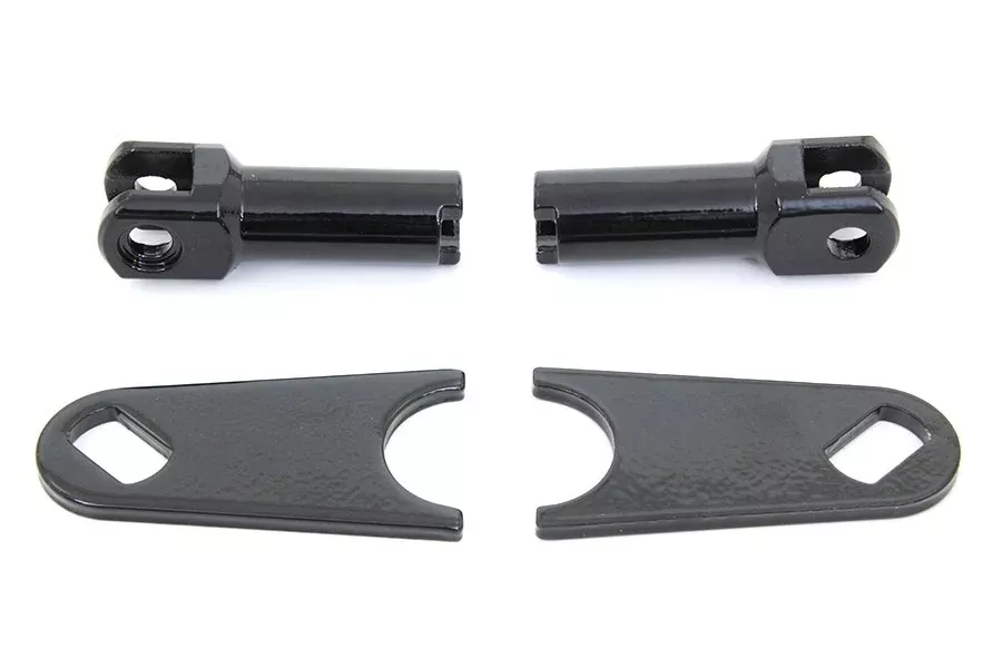V-Twin 27-1450 Black Passenger Footboard Support Kit OEM 50454-09 Softail 08-17