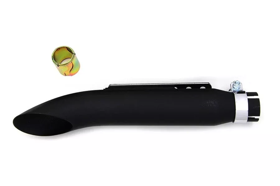 V-Twin 30-0771 Black 16" Turn Out Muffler Shorty Motorcycle Exhaust Pipe Slip-On