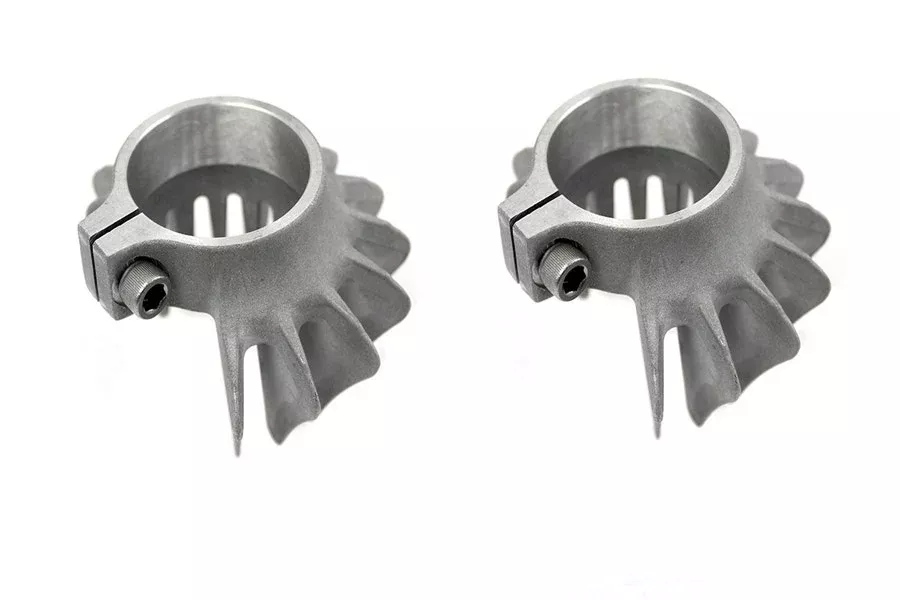 V-Twin 31-1764 Finned Header Clamp Set Harley Sportster XL 57-85