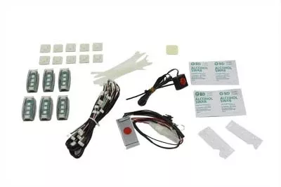 V-Twin 33-0908 LED Marker Lamp Pod Set with 6 Pods Custom Harley Metric Auto