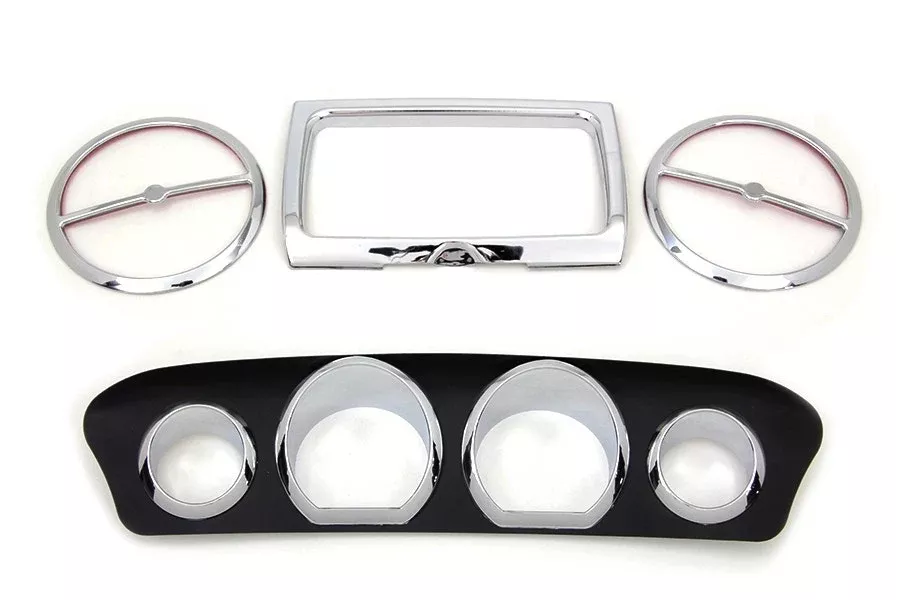 V-Twin 42-9997 Chrome Inner Fairing Trim Kit Harley Batwing FLH Touring 14-16