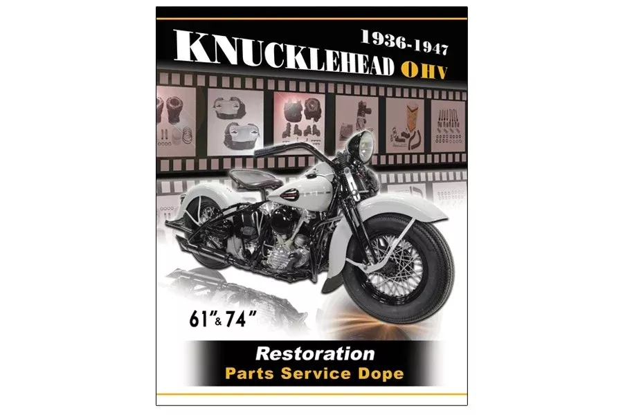 V-Twin 48-0928 Harley Davidson Knucklehead Service & Parts Manual Restoration