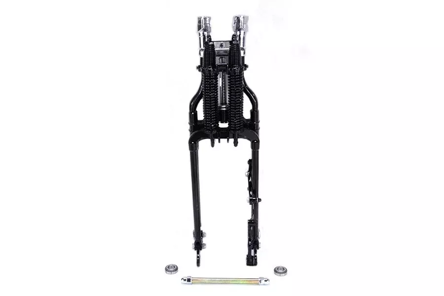 V-Twin 49-0839 Complete Inline Spring Fork Assembly Black Softail FLSTS 97-05